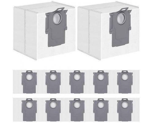 Vacuum Cleaner AccessoryROBOROCKDisposable Dust Bag 12-packWhiteFor H58.04.0032 8.04.0032 (6974653810092)