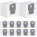 Vacuum Cleaner AccessoryROBOROCKDisposable Dust Bag 12-packWhiteFor H58.04.0032 8.04.0032 (6974653810092)