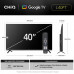 CHiQ L40FT TV 40", FHD, smart, Google TV, dbx-tv, Dolby Audio, Frameless