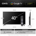 CHiQ L40FT TV 40", FHD, smart, Google TV, dbx-tv, Dolby Audio, Frameless