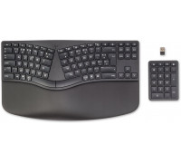 HP 960 Ergonomic Wireless Keyboard klawiatura do domu RF Wireless + Bluetooth AZERTY czarny belgijski