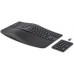 HP 960 Ergonomic Wireless Keyboard klawiatura do domu RF Wireless + Bluetooth AZERTY czarny belgijski