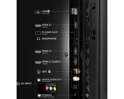 Hisense 43E77Q 109,2 cm (43") 4K Ultra HD Smart TV Wi-Fi Czarny