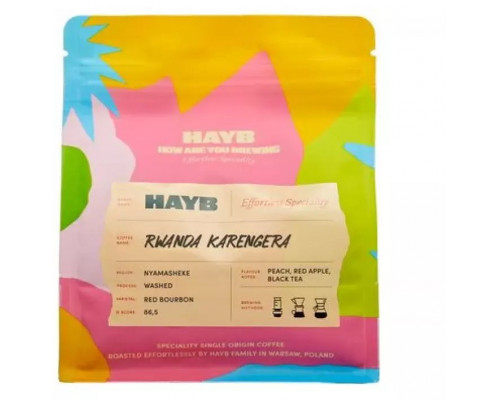 HAYB kawa ziarnista Rwanda Karengera Filtr myty 250 g
