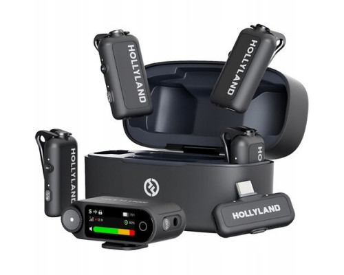 Hollyland LARK MAX 2 Combo 4-Person Version with Camera RX + USB-C RX microphone system