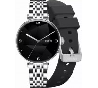 Smartwatch Gravity Smartwatch Silver Black 2 Paski GT26-9