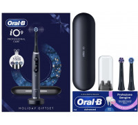 Brush Oral-B iO 9 Black electric toothbrush, Holiday Giftset