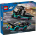 LEGO City Samochód wyścigowy i laweta (60406)