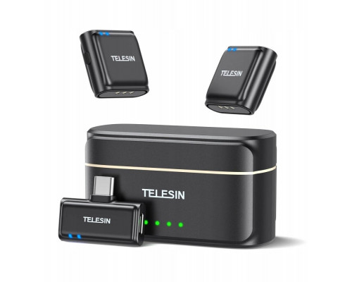 Telesin bezprzewodowy krawatowy + powerbank do telefonów (USB-C)