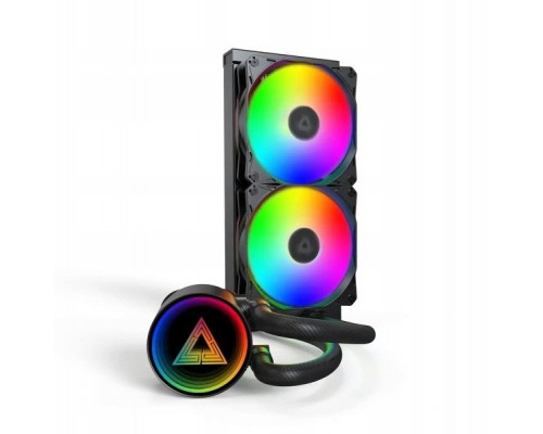 Montech LightFlow ARGB 240 Black zestaw AIO