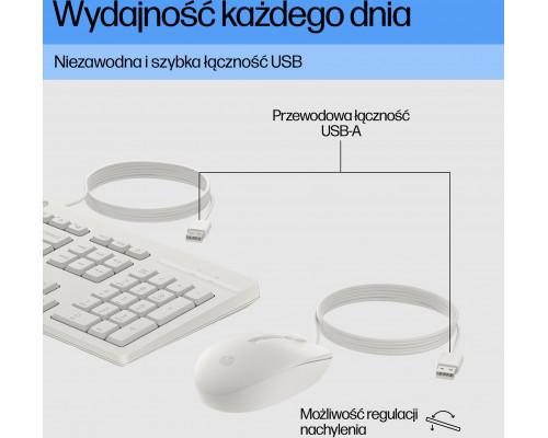 HP Przewodowa mysz i klawiatura 225 Combo