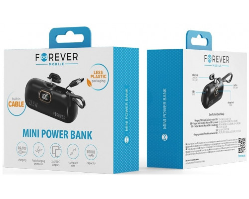 Forever mini  MTB-100 22.5W 5000 mAh USB C Black