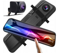 Techonic WIDEOREJESTRATOR KAMERA REJESTRATOR JAZDY W02 W LUSTERKU Z KAMERĄ COFANIA 0,2KG