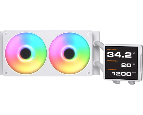 Cougar CGR-PSDVPRGB-W-240 Procesor Chłodnica cieczy all-in-one 12 cm Biały