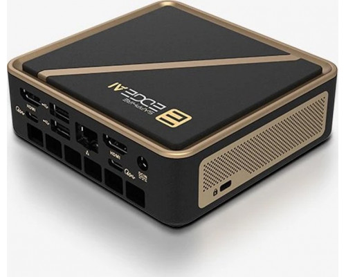 Komputer Sapphire EDGE AI 350 BAREBONE AMD Ryzen AI 7 350 WITH WIFI BT MODULE VESA MOUNT POWER ADAPTER AND POWER CORD W/O SSD AND MEMORY