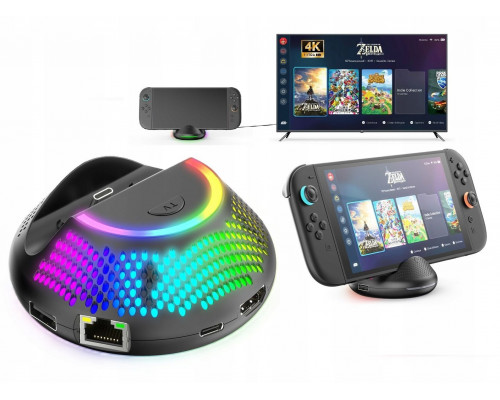 Station Forcking Rgb Hdmi 4k For Nintenfor Switch 2 / Port Forck Tv + Łaforwarka / Jys-ns2289