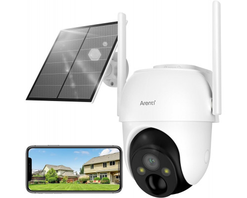 Kamera bezprzewodowa + panel słoneczny Arenti 3MP/2K z funkcją obrotu