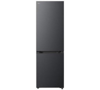 LG Refrigerator | GBBSJ1CCEP | Energy efficiency class C | Free standing | Combi | Height 186 cm | Fridge net capacity 220 L | Freezer net capacity 113 L | Display | 34 dB | Black
