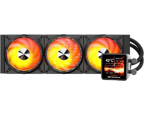 darkFlash EXPLORE DE360 Procesor Chłodnica cieczy all-in-one 12 cm Black 1 szt.