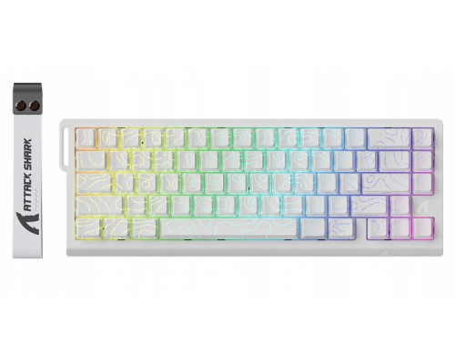 Magnetyczna Attack Shark X68 HE 70% RGB Magnetic Switch + PASEK White