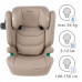 KIDWELL FOTELIK TENDO BEIGE 100-150cm ISOFIX