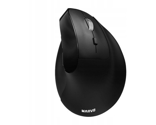Marvo HIPO bezprzewodowa, czarna, 1600DPI