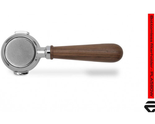 Portafilter NPF Lelit PLA580W - naked 58 mm Drewno orzechowe