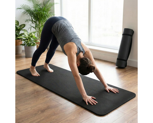 Dumbbells Bitumiczne 30 kg Zestaw 2x15kg z długim gryfem