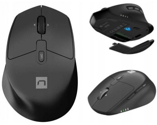 Natec MYSZ NATEC KITE BEZPRZEWODOWA 4000DPI CICHA TILT WHEEL CZARNA