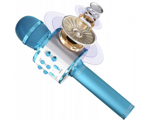 ExtraLink karaoke z głośnikiem podświetlenie RGB NIEBIESKI