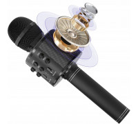 Maxy karaoke z głośnikiem podświetlenie RGB czarny