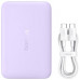 Baseus indukcyjny 10000mAh 22.5W MagSafe with cable USB-C 20V/3A 0.3m - violet indukcyjny 10000mAh 22.5W MagSafe with cable USB-C 20V/3A 0.3m - violet