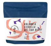 Bracia Ziółkowscy Bracia Ziółkowscy - kawa ziarnista bezkofeinowa Kolumbia Estrella del Sur Washed Sugarcane Decaf Filter 250 g