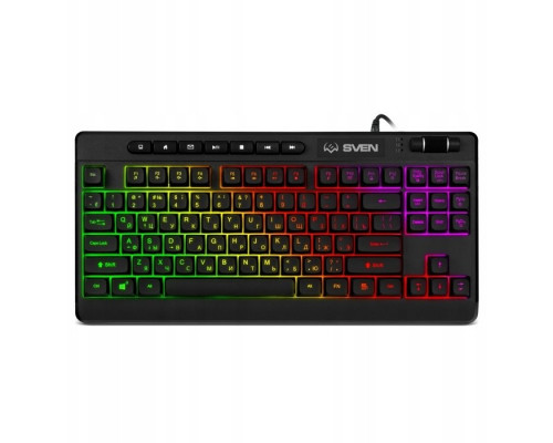 Sven SVEN KB-G8200 klawiatura podświetlana rosyjski ukraiński cyrylica USB