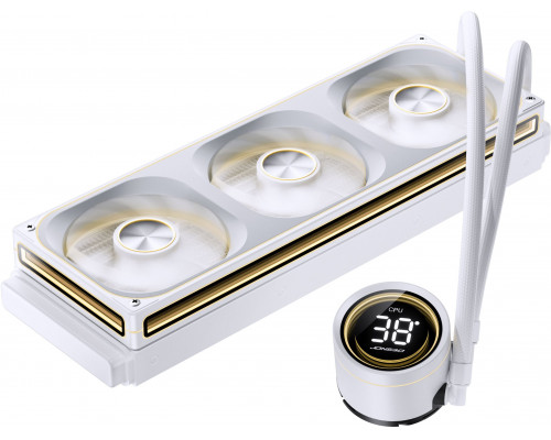 Jonsbo TH-360 AiO chłodzenie wodne, ARGB, wyświetlacz segmentowy - 360mm, white