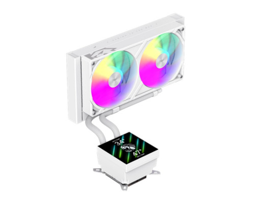GameMax Gamemax CPU Liquid Cooler | GLACIER 240 LCD WH | Intel, AMD