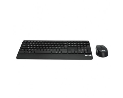 Wortmann AG TERRA Desktop 4000 Wireless AES [DE] USB black Copilot klawiatura+mysz, QWERTZ, 105 klawiszy