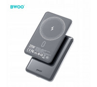 BWOO P80  PD 20W 10000 mAh with cable USB-C and with display black