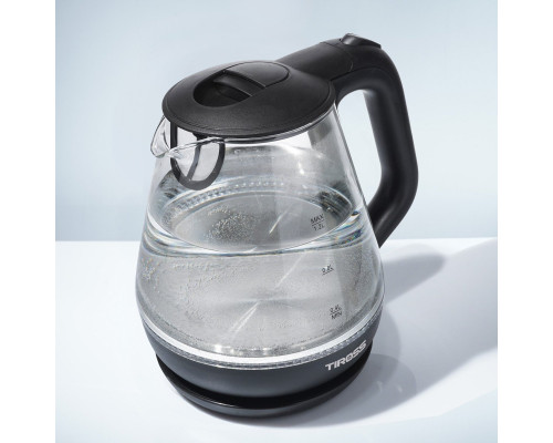 Tiross szklany elektryczny mały 1.2L 1630W niebieski TIROSS TS-2708