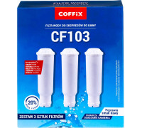 Coffix Filtr wody do ekspresu Coffix CF103 Melitta Nivona Krups Bosch Siemens 3szt