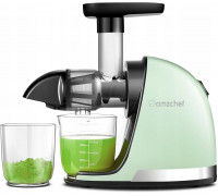 Amzchef AMZCHEF Slow Juicer sokowirówka do warzyw i owoców elektryczna zielona