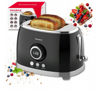 Klausberg TOSTER OPIEKACZ NA 2 KROMKI WYŚWIETLACZ LED KLAUSBERG KB-9025 RETRO