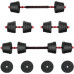 vidaXL vidaXL Zestaw hantli 2 w 1 40kg Black i red
