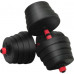 vidaXL vidaXL Zestaw hantli 2 w 1 40kg Black i red