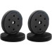 vidaXL vidaXL Zestaw hantli 2 w 1 40kg Black i red