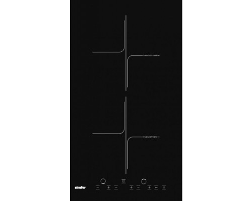 Simfer  | 3020 XEISP | Number of burners/cooking zones 2 | Induction | Touch control | Timer | Black