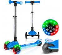 Ricokids Three-wheeled dla dzieci Balance świecąca w ciemności Ricokids Jelly - niebieska