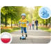 Ricokids Three-wheeled dla dzieci Balance świecąca w ciemności Ricokids Jelly - niebieska