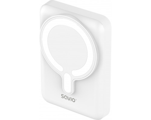 Savio Magazyn  SAVIO Power Bank Magnetic 10000mAh 20W White 5902768707762 BA-13 (5902768707762)