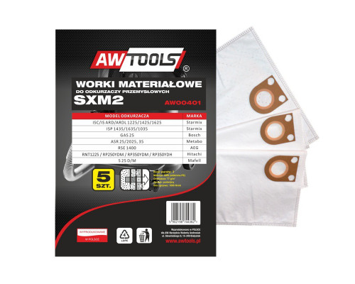 AWTools non-woven fabric SXM2 GAS25/STARMIX 5pcs. (AW00401)